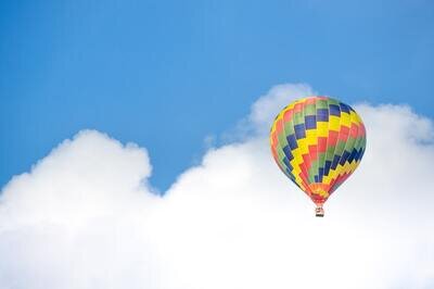 Cloud CRM - cloud and hot air balloon